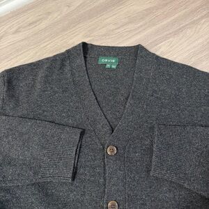 Orvis, 100% Lambswool, V Neck, Button Down Cardigan | Men’s XL